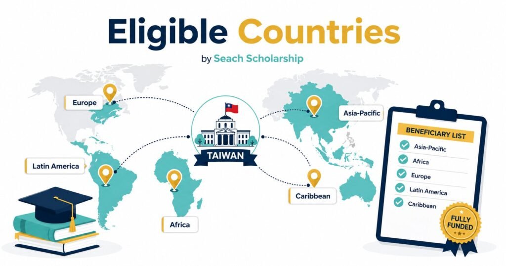 TaiwanICDF Scholarship eligible countries