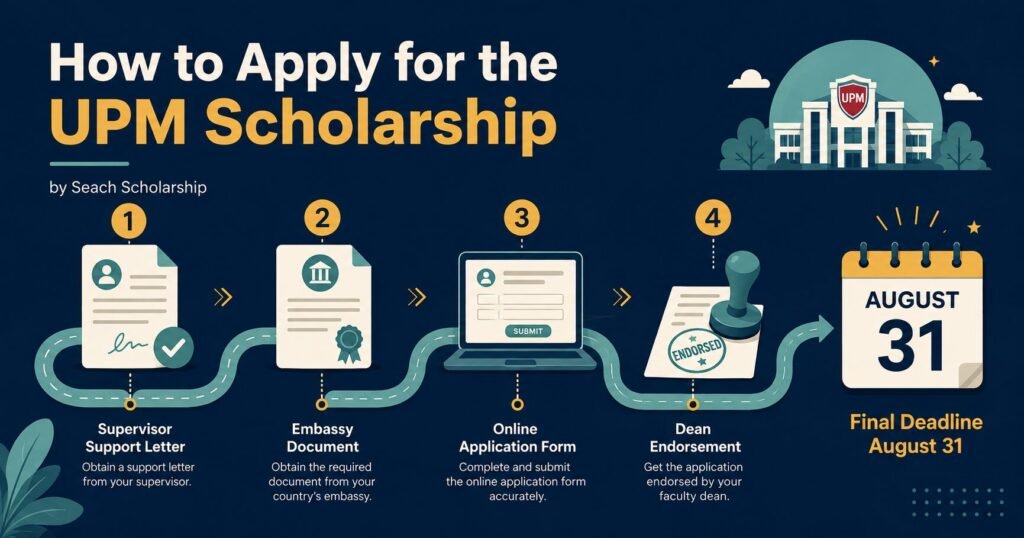 UPM Scholarship application steps