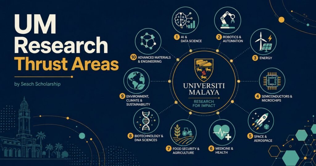 Malaya Bright Scholarship 2026/2027: Complete PhD Application Guide Universiti Malaya research thrust areas