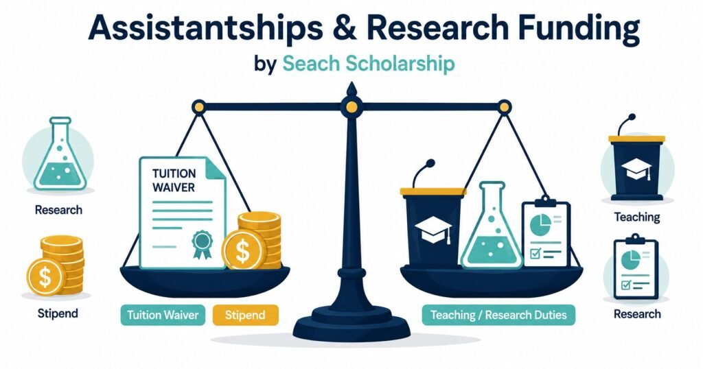 70+ Scholarships in USA for International Students | Complete Guide USA graduate assistantships and research funding